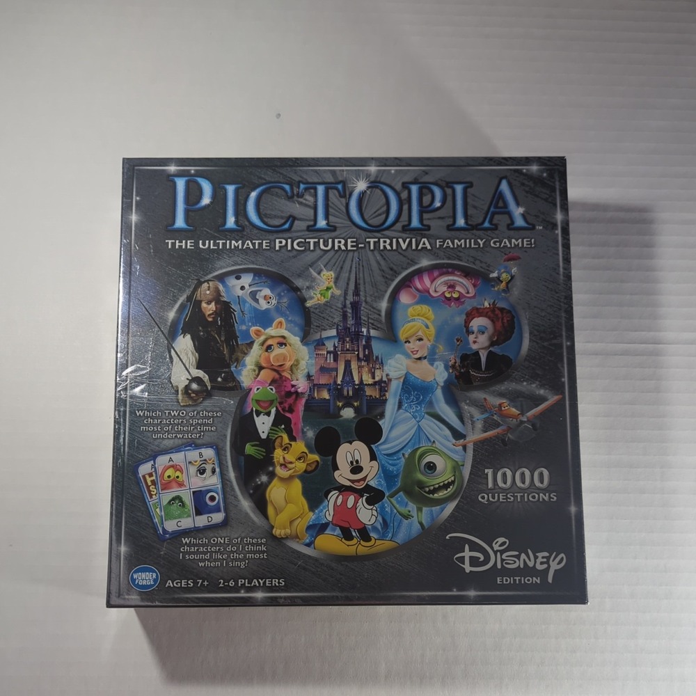 DISNEY Edition PICTOPIA Ultimate Picture-Trivia Family Game Wonder